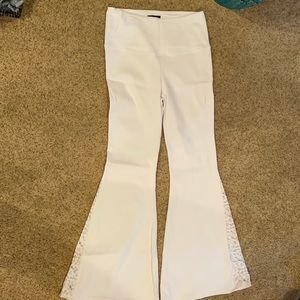 Women Athena Marie white flare pants brand new